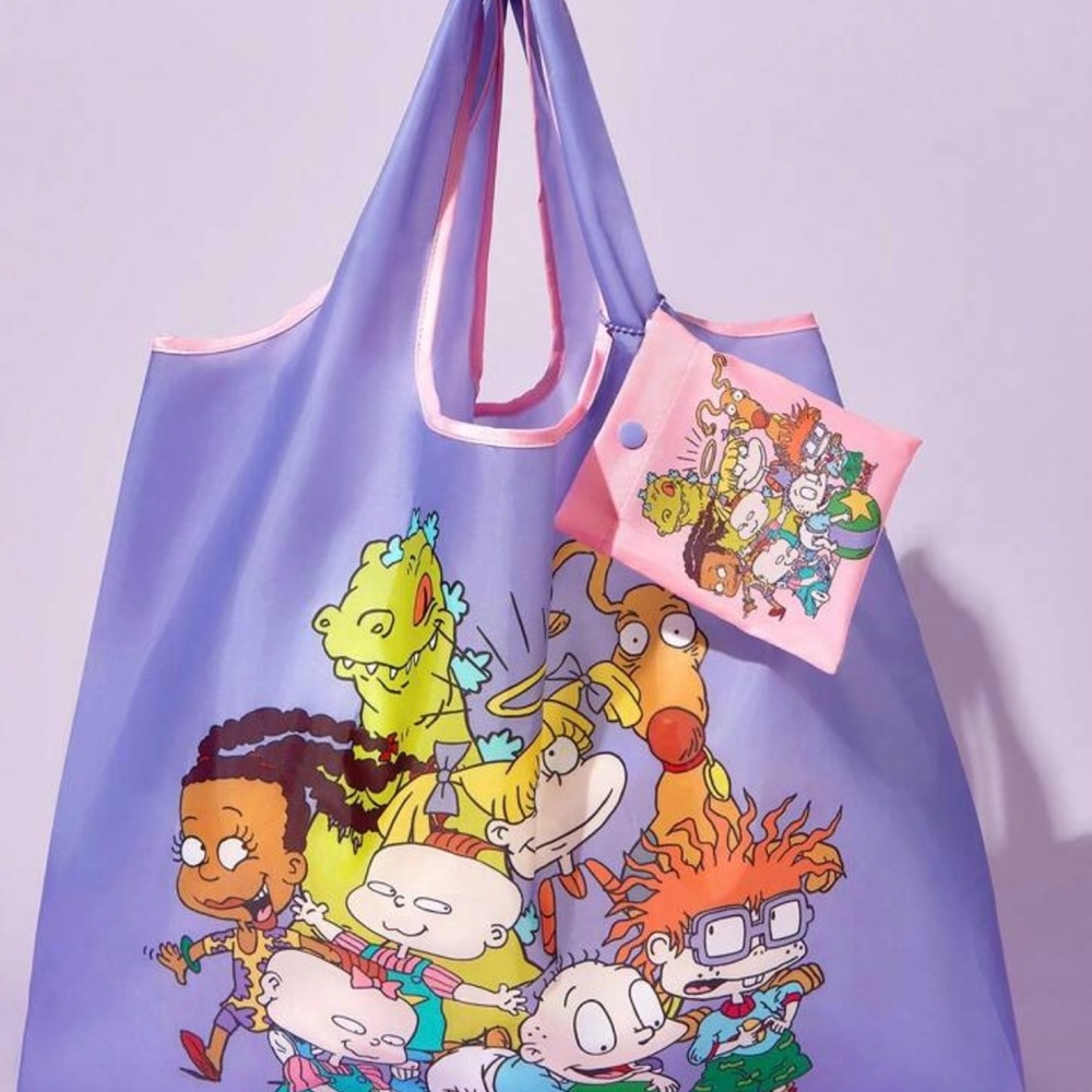 Kids Cartoon Character Tote Bag - Purple
